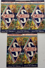 Vintage Skelly Oil Highway Maps Lot of 5 Kansas Illinois Oklahoma Missouri USA picture