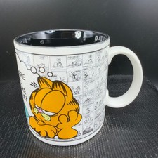 Vintage 1992 Garfield Enesco Coffee Mug Is There Life Before Coffee Comic Strip picture