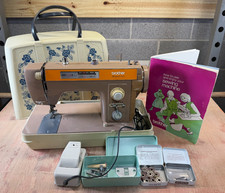 Vintage Brother Festival 461 Sewing Machine, Case, Manual, Foot Pedal, etc. picture