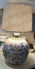 Vintage Frattelli Mari DeRuta Pottery Lamp,  Hand Painted For Mondavi, Works picture