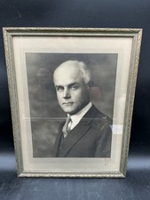 Antique Vintage Studio Portrait Photograph Man Red Signed Rotex? Ornate Frame picture