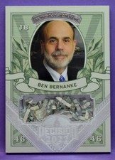 Ben Bernanke 2022 Decision Update SILVER FOIL SHREDDED CURRENCY MONEY CARD #MO43 picture