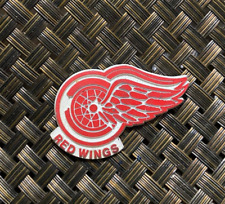 VINTAGE NHL HOCKEY DETROIT RED WINGS TEAM LOGO COLLECTIBLE RUBBER MAGNET RARE * picture