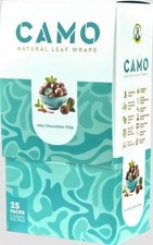Camo Natural Leaf Wraps - (Mint Chocolate Chip) 125 Wraps Box picture
