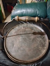 wagner cast oron griddle with bail and handle  very rare picture