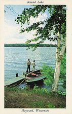 Postcard WI: Fishing Fun at Round Lake, Hayward, Wisconsin picture