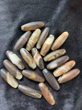 15 Pcs Good Quality Tibetan Natural Old Agate Prayer Dzi 38mm Beads  picture