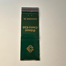 Oakmont Country Club Oakmont PA Vintage Matchbook Cover TMB127-3 picture
