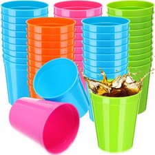 Yungyan 50 Pack 16oz Stadium Cups Reusable Plastic 4.5 inches, Bright colors picture