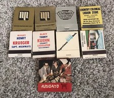 Vtg matchbooks Western New York Niagara buffalo restaurants politics matches picture