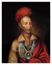 CHIEF BLACK HAWK NATIVE AMERICAN SAUK LEADER PAINTING 8X10 PHOTO picture