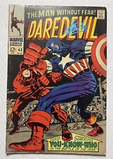 Daredevil #43 Signed Stan Lee & Gene Colan Key 1st DD/Cap Battle 1968 Fine picture