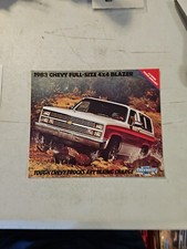 1983 CHEVROLET FULL-SIZE 4x4 BLAZER ORIGINAL SALES BROCHURE picture
