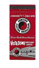 Northern Pacific Railway   Matchcover      Vista Dome picture
