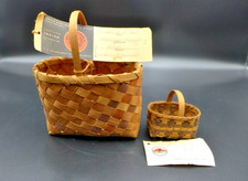Cherokee Miniature Basket Set Mary Jane & Ramona Lossiah (Mother/Daughter) 1994 picture