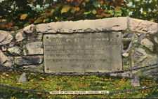 Battle of Concord MA Postcard Grave of British Soldiers Revolutionary War picture