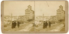 CANADA STEREOVIEW - Ontario - Tretheway Ossian Mine Building - FC Stephenson picture
