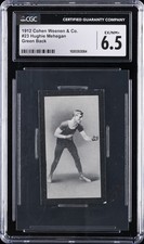 1912 COHEN WEENEN & CO GREEN BACK #23 HUGHIE MEHEGAN CGC 6.5 picture