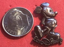 DISNEY DLRP 1992 EURODISNEY BRONZE / BRASS TONE MICKEY MOUSE 3/D PIN picture