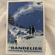 Bandelier National Monument Postcard WPA See The Stars picture