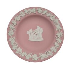 Wedgwood England Pink Mini Pin Trinket Dish Plate  4 3/8” Round picture