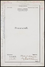 Charles A Kirkwood Purafactor Trademark Brushes 1900s Patent Document picture