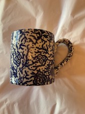 EXCELLENT COND RARE Burleigh (Staffordshire, England) Claremont Blue Coffee Cup picture