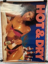 1988 MICHELOB DRY HOT AND DRY Sexy Bikini Girl Model Beer 28” X 20” picture
