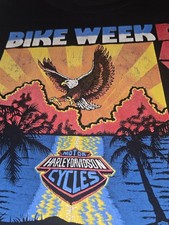 Men's Vintage 80's Harley Davidson Bike Week Short Sleeve T-shirt Size XXL picture
