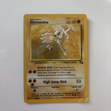 Wizards of the Coast Hitmonlee Fossil 22/62 Rare English Unlimited 1999 HP 60 picture