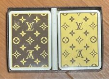 LOUIS VUITTON vintage Playing Cards Trump 2 Decks Original Box Monogram Novelty picture