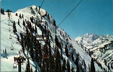 Aspen Highlands Ski Chairlift Loges Peak Maroon Bells Colorado Postcard picture