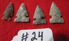 4 NICE SOUTH DAKOTA POINTS  KNIFE RIVER FLINT AND OTHER LOCAL MATERIALS picture