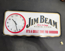 Jim Beam Distillery Advertising Wall Clock Sign 