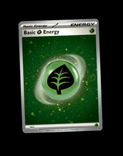 SVE Leaf / Grass Energy Cosmo Holo w/ Swirls SVE 001 NM Pokemon TCG picture