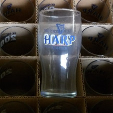 2 Single HARP LAGER 2008 St. Patricks Day Pint Beer Glasses picture