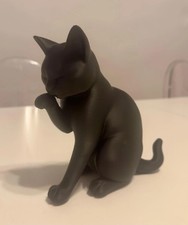 Modern Black Cat Figurine 3D Printed picture
