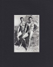 8X10 Matted Print Picture Vintage Male Muscle: Kim Fox, Hugh Pendleton Nude picture