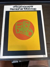 1968 HEMISFAIR TEXAS SOUVENIR MAP BOOKLET w/Model of Tower of the Americas picture