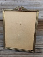 Antique Early 1900s US Military Federal Style Shield Crown Picture Frame 8x10 picture
