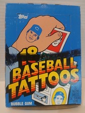 1986 Topps Baseball Sealed 36 Packs w/One Sheet of Tattoos per Pack w/Gum picture