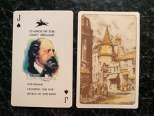 Swap Playing Card AUTHORS ALFRED LORD TENNYSON 2003 JACK of SPADES picture