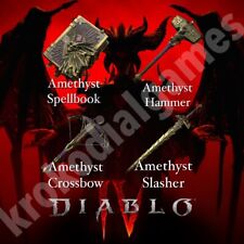 🔥 Diablo IV 4 Amethyst Spellbook, Hammer, Bow, Sword,  4 ITEMS You Pick picture