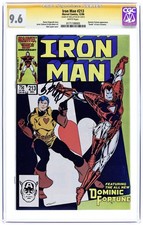 Iron Man #213 Death of Jerry Fortunov - 1986 - CGC 9.6 SS - Signed by Bob Layton picture