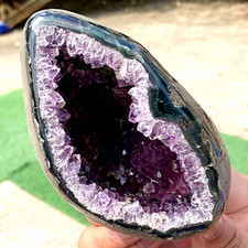 1.4LB Natural amethyst crystal agate cave quartz cluster specimens Healing picture