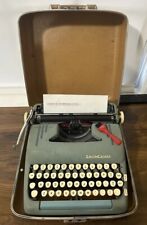 Beautiful Smith Corona Silent Super Blue Series Portable Typewriter w/ Case picture