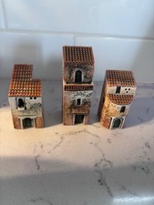 Set of 3 Gault original ceramic buildings picture