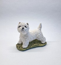 Vintage Stef England West Highland Terrier White Westie Dog figure 3.5