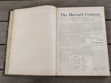 FDR Franklin Roosevelt 1901 Bound Volume Harvard Crimson Presidential History  picture