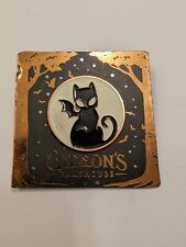 DISNEY SPRINGS GIDEONS BAKEHOUSE GLOW IN THE DARK CAT PIN ON CARD 2021 RARE HTF picture